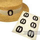 38x45 Scalloped Oval Vintage 1940/50s Hat Buckle