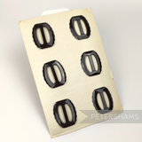 38x45 Scalloped Oval Vintage 1940/50s Hat Buckle