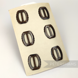 38x45 Scalloped Oval Vintage 1940/50s Hat Buckle