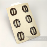 38x45 Scalloped Oval Vintage 1940/50s Hat Buckle