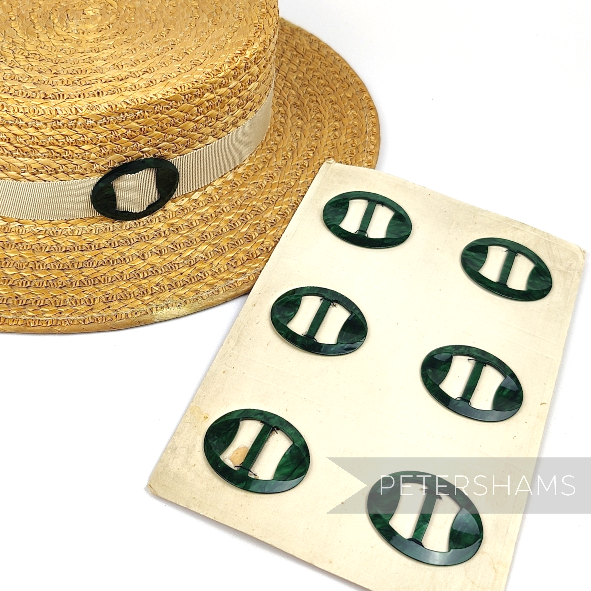 45mm Small Oval Vintage 1950's Buckle