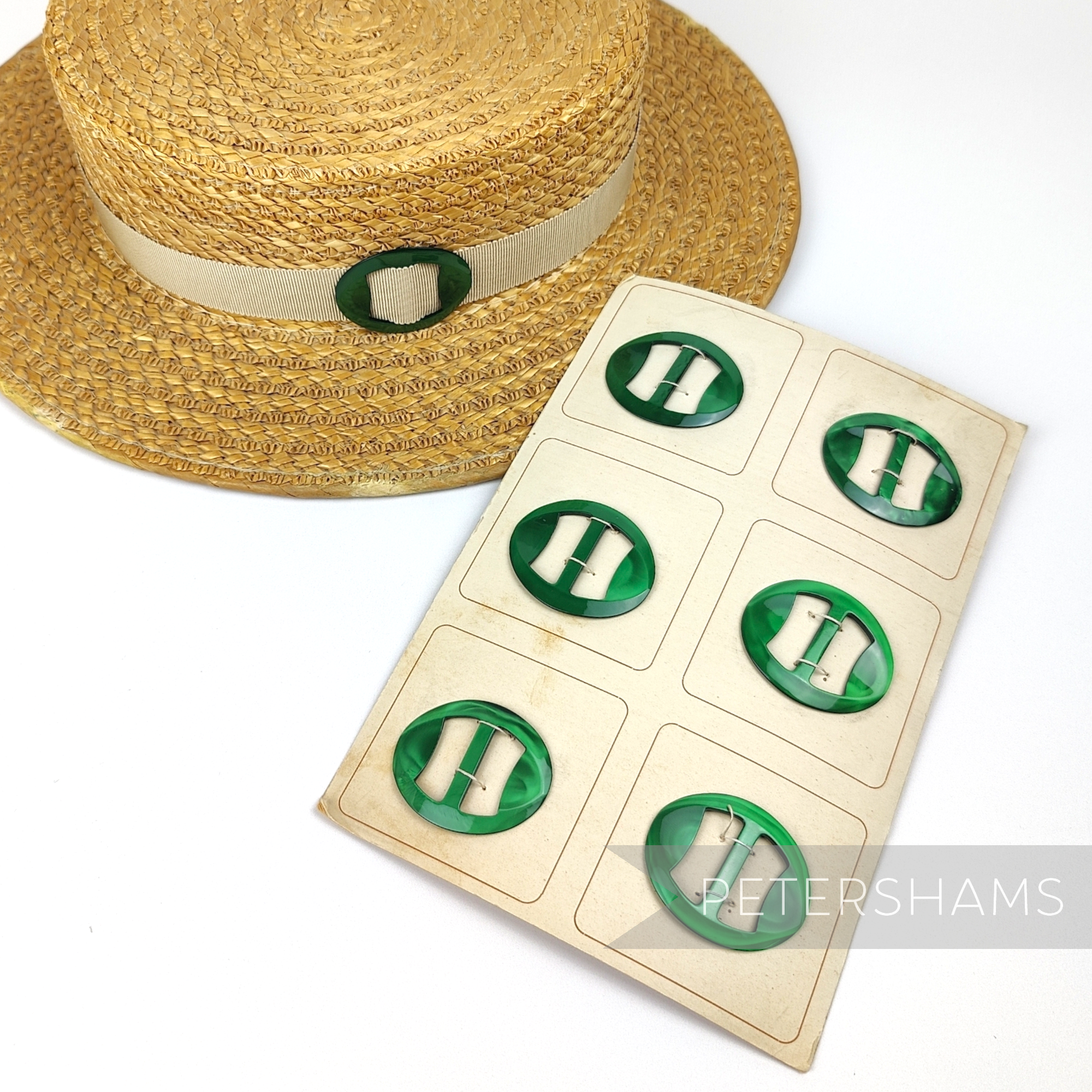 45mm Small Oval Vintage 1950's Buckle