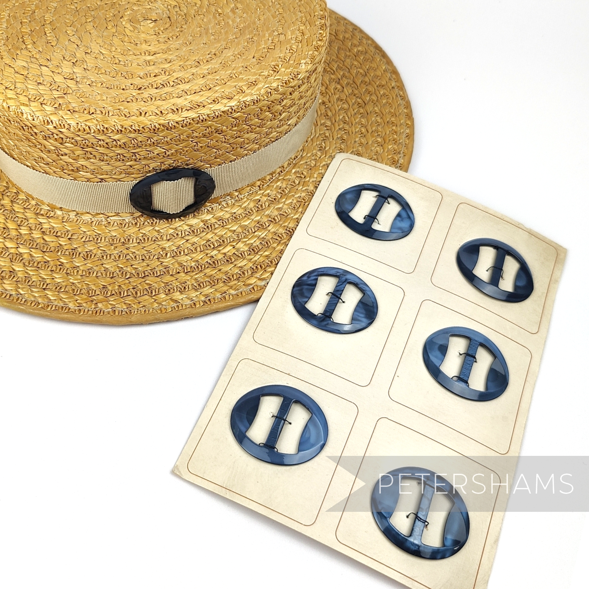 45mm Small Oval Vintage 1950's Buckle