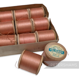 Whole Tray of Vintage Sewswell 'UKANBOIL' Set of 12 Threads on Wooden Spools