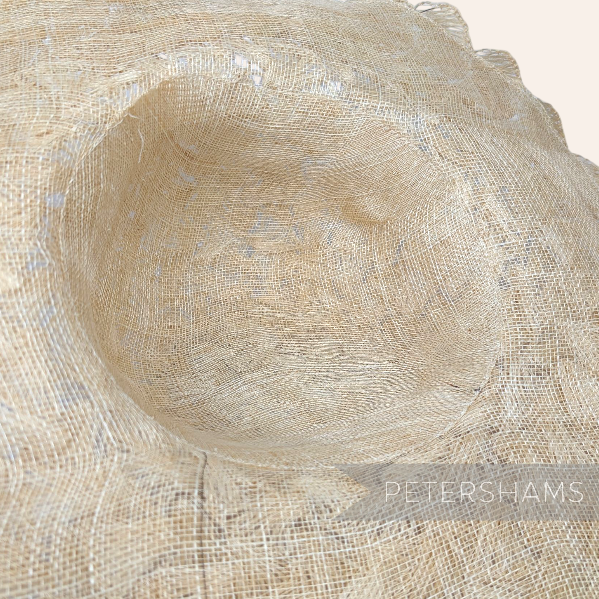 Scalloped Edge Sinamay Abaca Capeline Hat Body - 11.5"