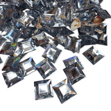 SALE - 12mm Square Acrylic Sew-On Gems - 144 Pieces