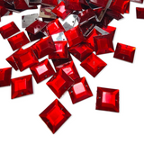 SALE - 12mm Square Acrylic Sew-On Gems - 144 Pieces