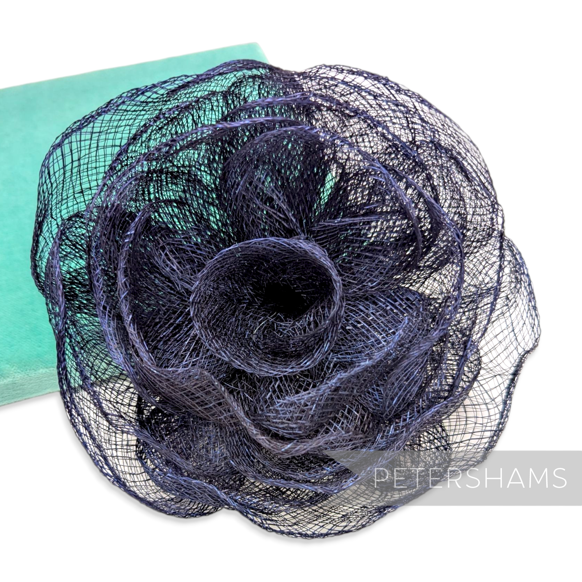 'Gretel' Large Layered 18cm Sinamay Flower Millinery Hat Mount