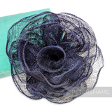 'Gretel' Large Layered 18cm Sinamay Flower Millinery Hat Mount