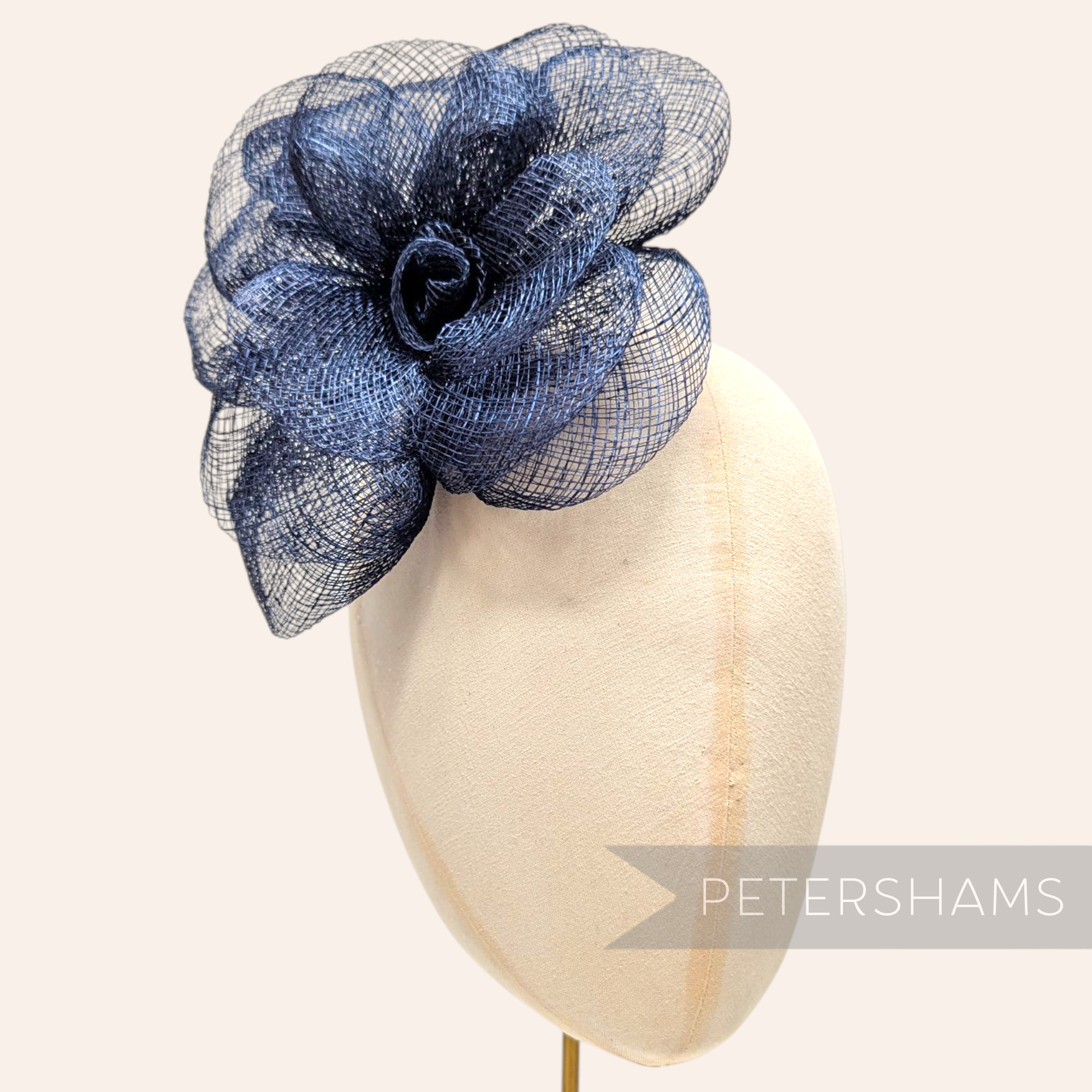 'Zosia' Large 20cm Sinamay Flower Millinery Hat Mount