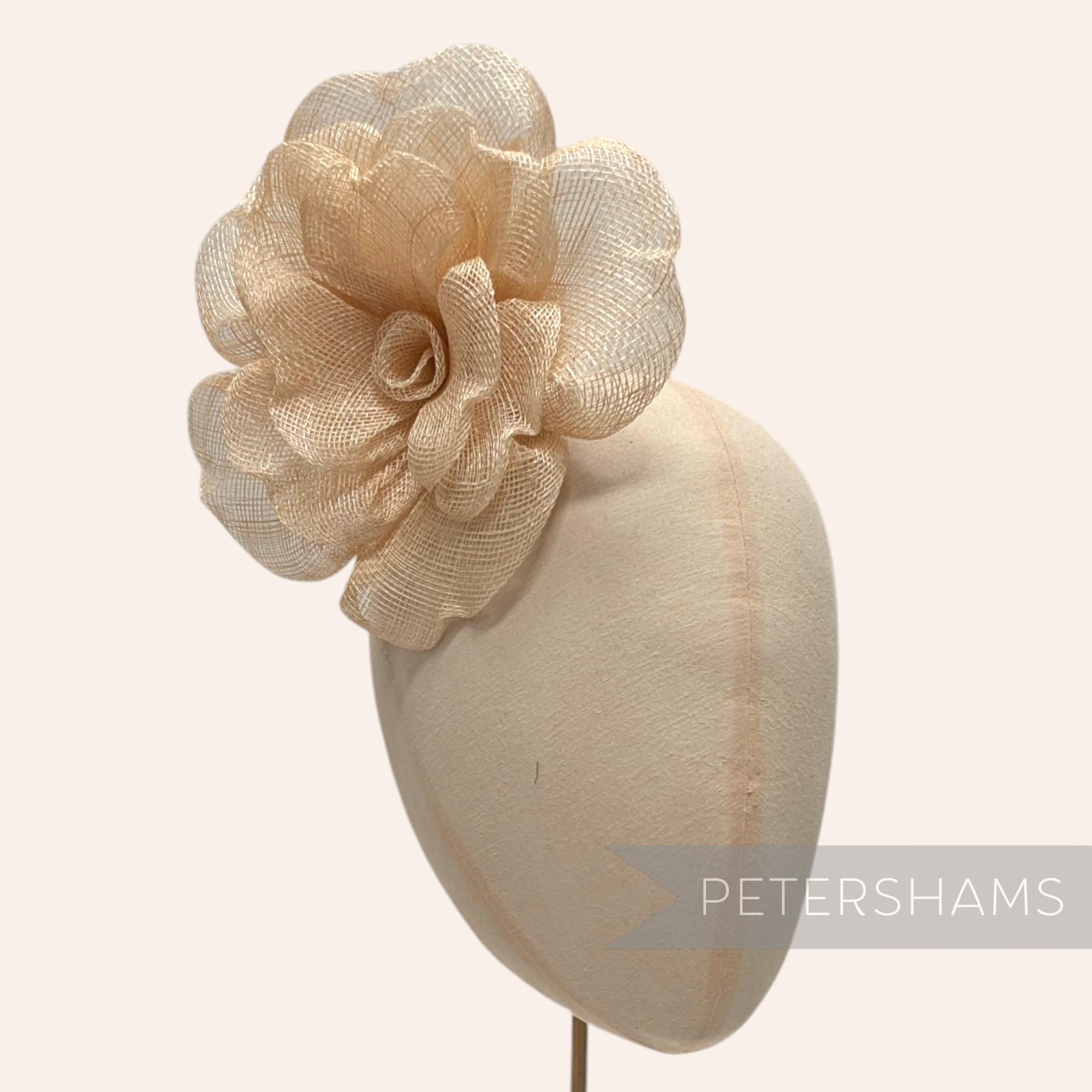 'Zosia' Large 20cm Sinamay Flower Millinery Hat Mount
