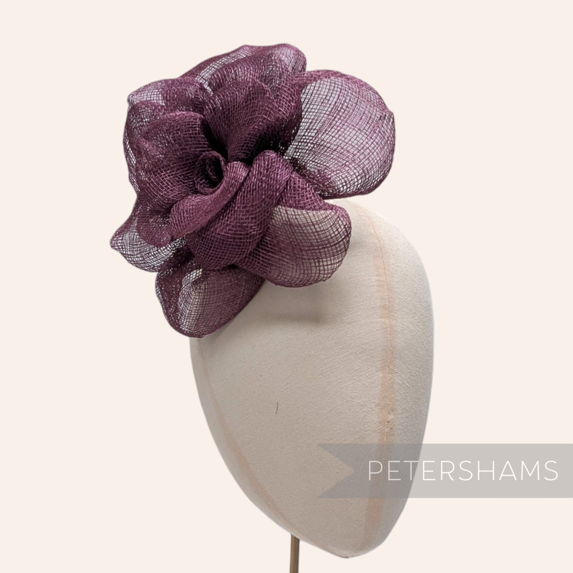 'Zosia' Large 20cm Sinamay Flower Millinery Hat Mount