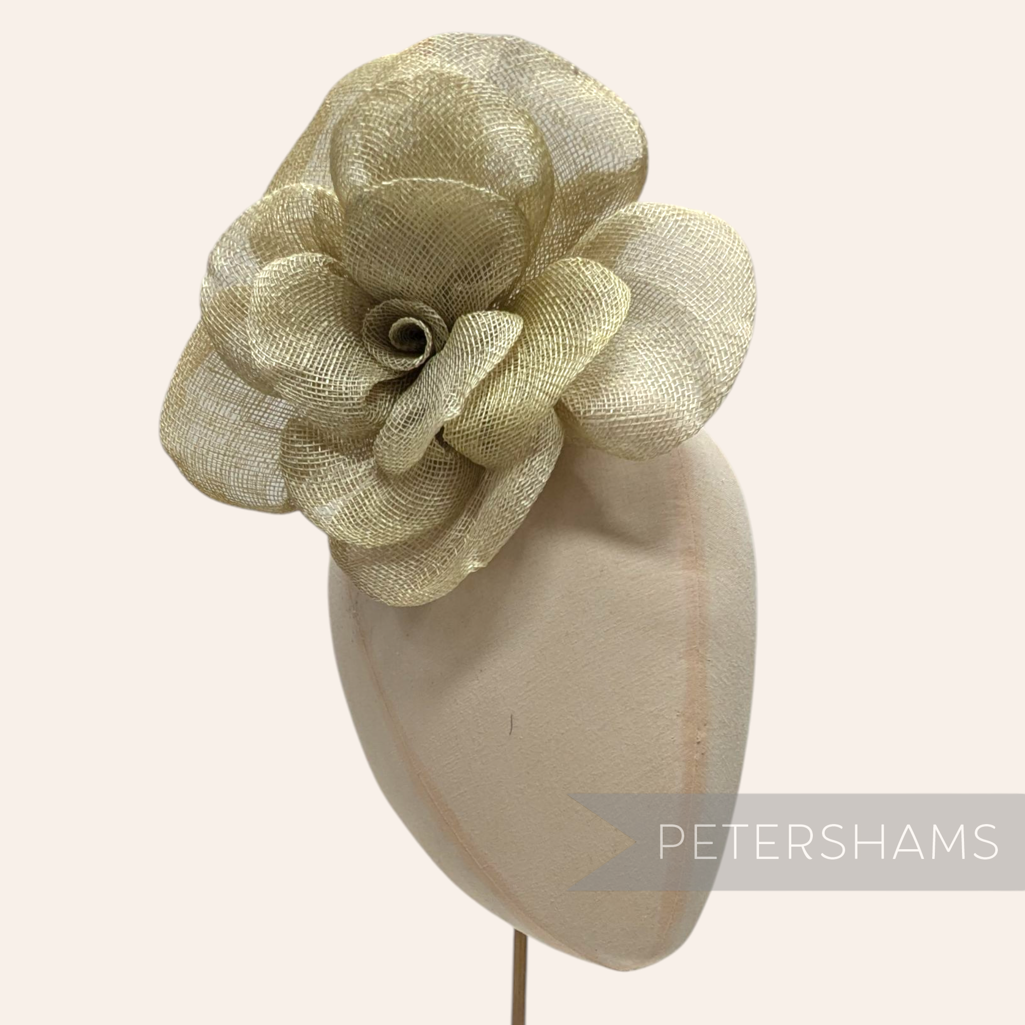 'Zosia' Large 20cm Sinamay Flower Millinery Hat Mount