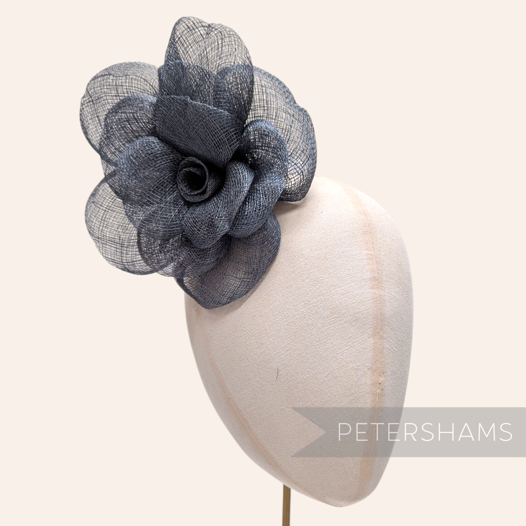 'Zosia' Large 20cm Sinamay Flower Millinery Hat Mount
