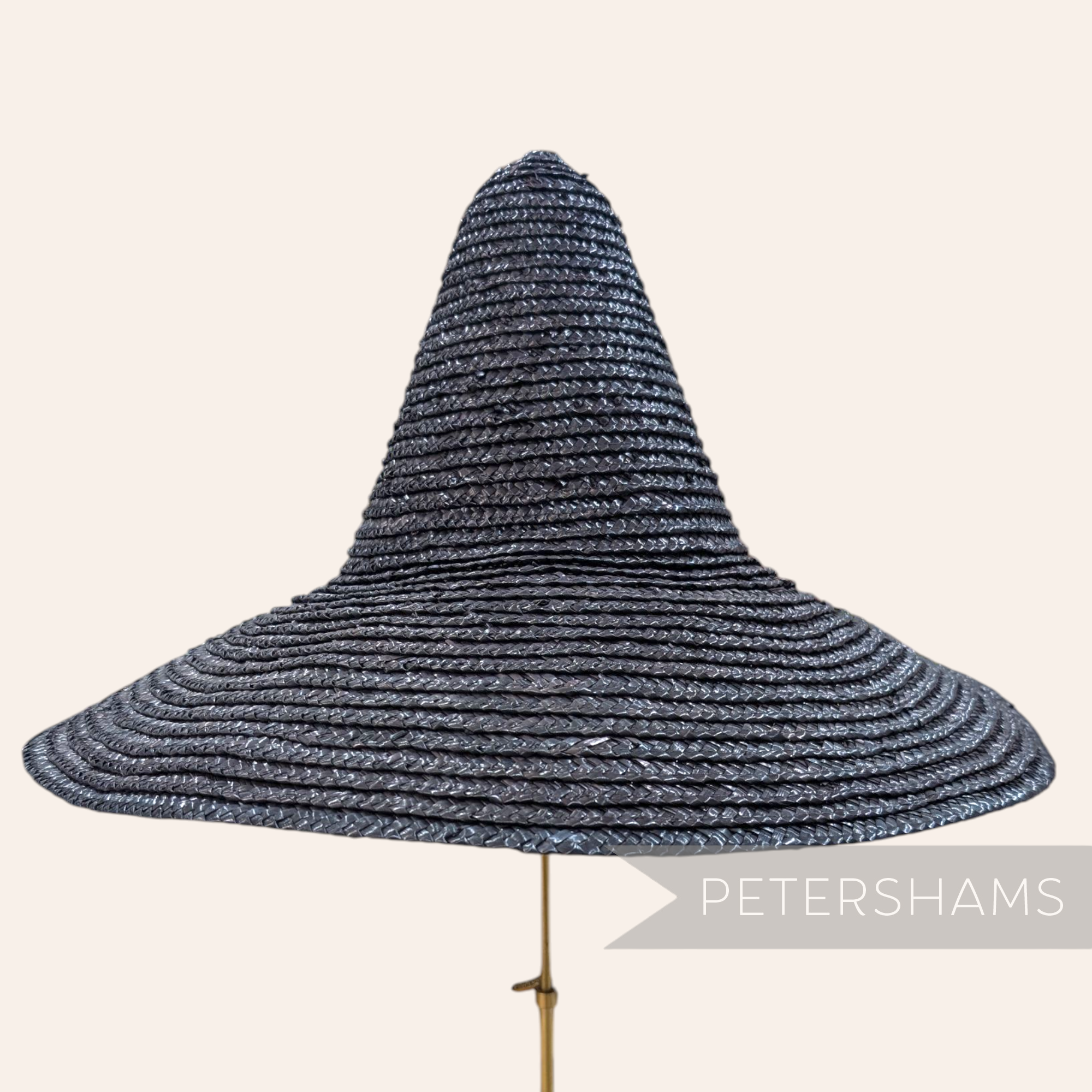 Vintage 1980's Swiss Straw Witches Hat Base Capeline Form