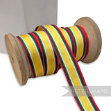 Vintage 16mm Striped Moire Grosgrain Ribbon - 1m