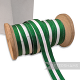 Vintage 16mm Striped Moire Grosgrain Ribbon - 1m