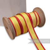 Vintage 16mm Striped Moire Grosgrain Ribbon - 1m