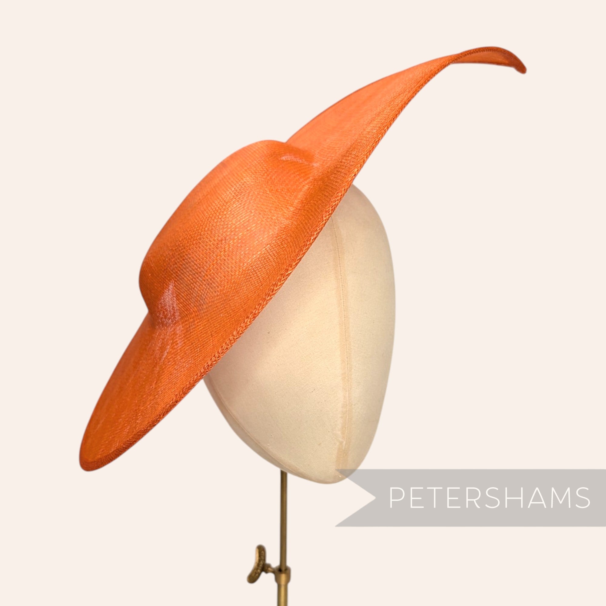 Extra Large Pointed Tip Sinamay Fascinator Hat Base