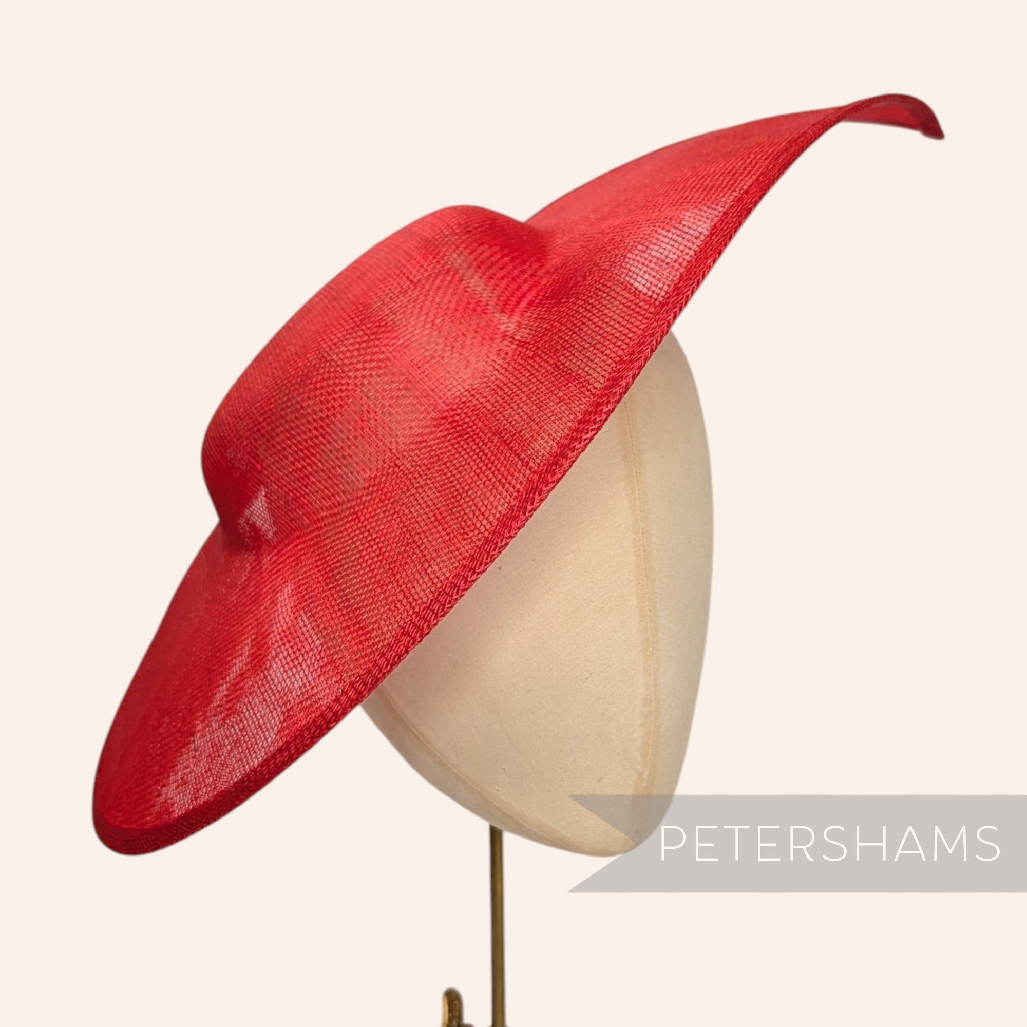 Extra Large Pointed Tip Sinamay Fascinator Hat Base