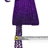 3cm Wavy Metallic Lurex Sparkle Trim - 1m