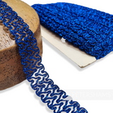 3cm Wavy Metallic Lurex Sparkle Trim - 1m