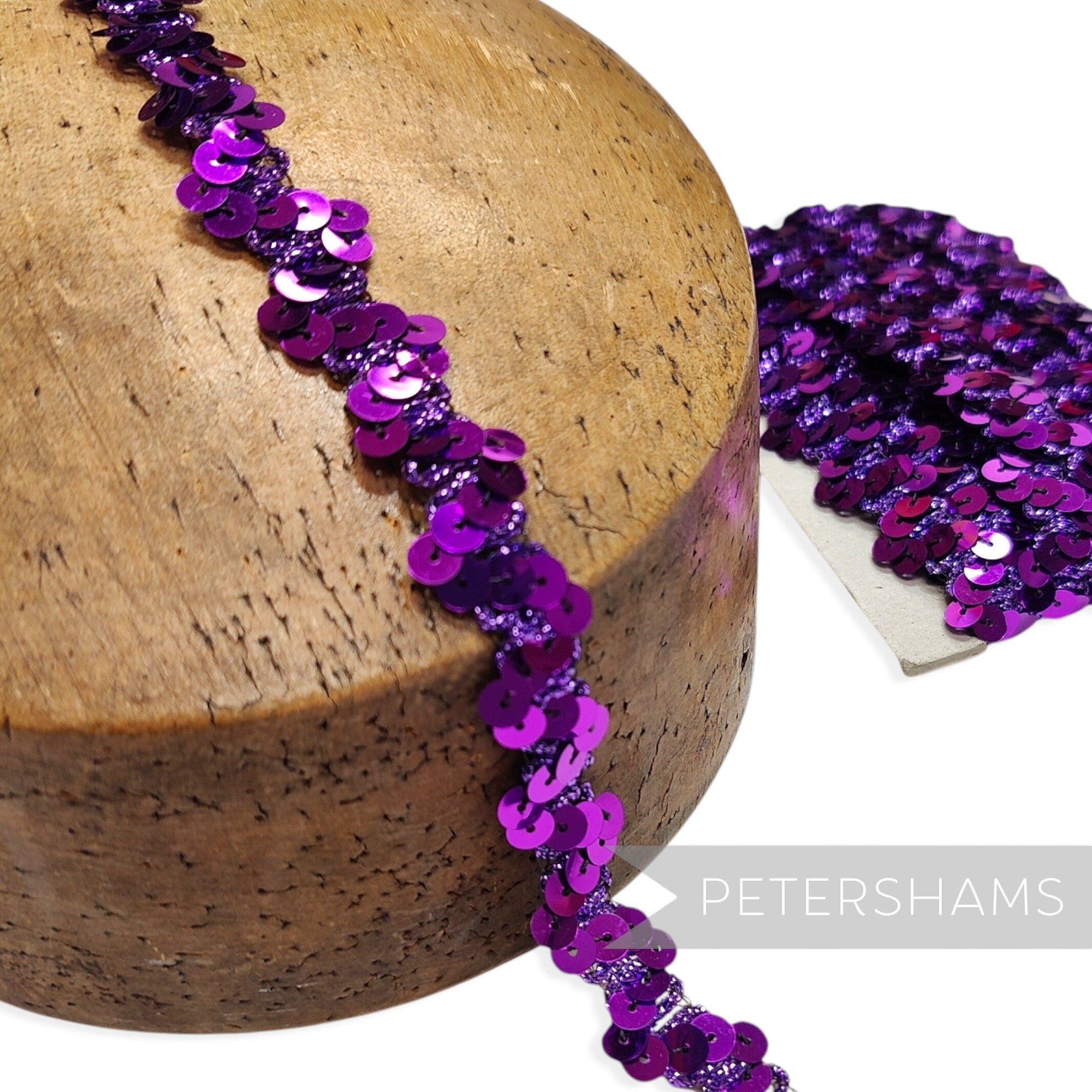 Zig Zag Sequin and Metallic Lurex Trim - 1m
