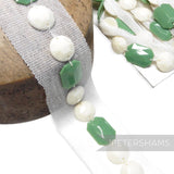 Opaque Gemstone Insertion Mesh Trim - 1m