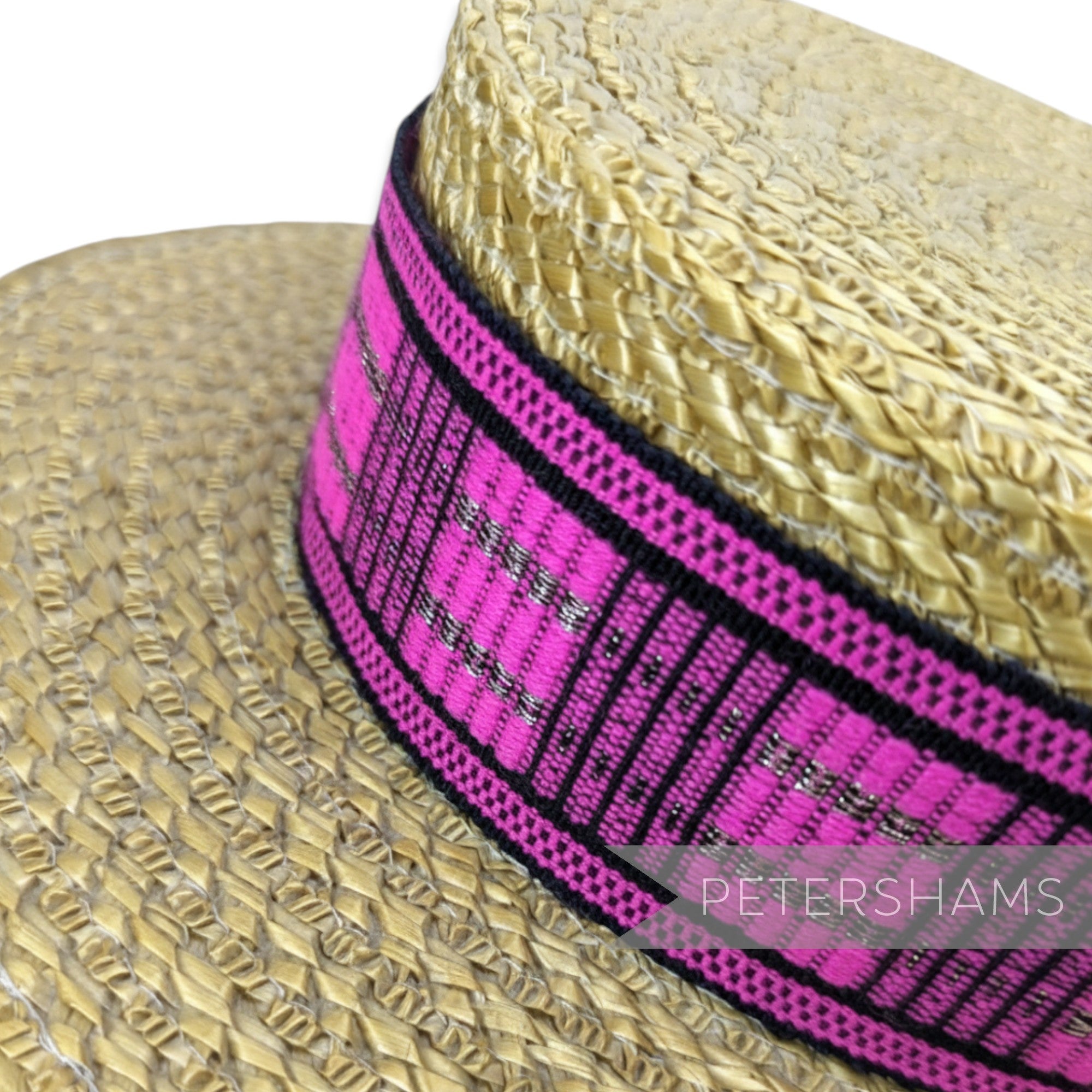 5cm Wide Woven Wool Millinery Hat Banding with Lurex - 2m
