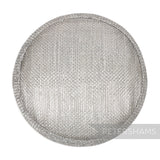 Metallic Lurex 13.5cm Round Sinamay Hat Base
