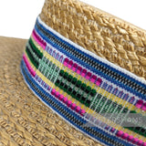 5cm Wide Woven Wool Millinery Hat Banding with Lurex - 2m