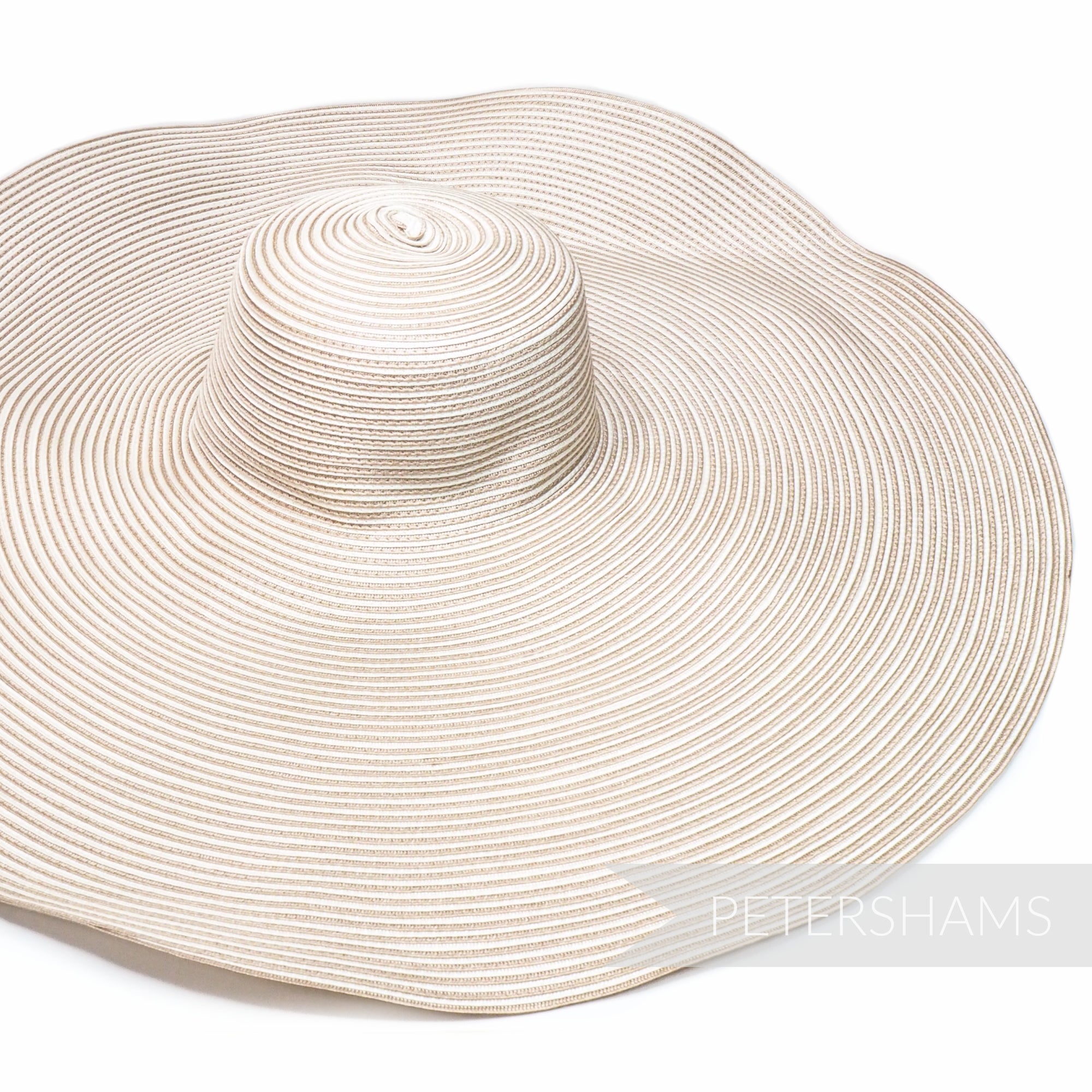 Ginormous XL Striped Polybraid Capeline Hat Body - 15"