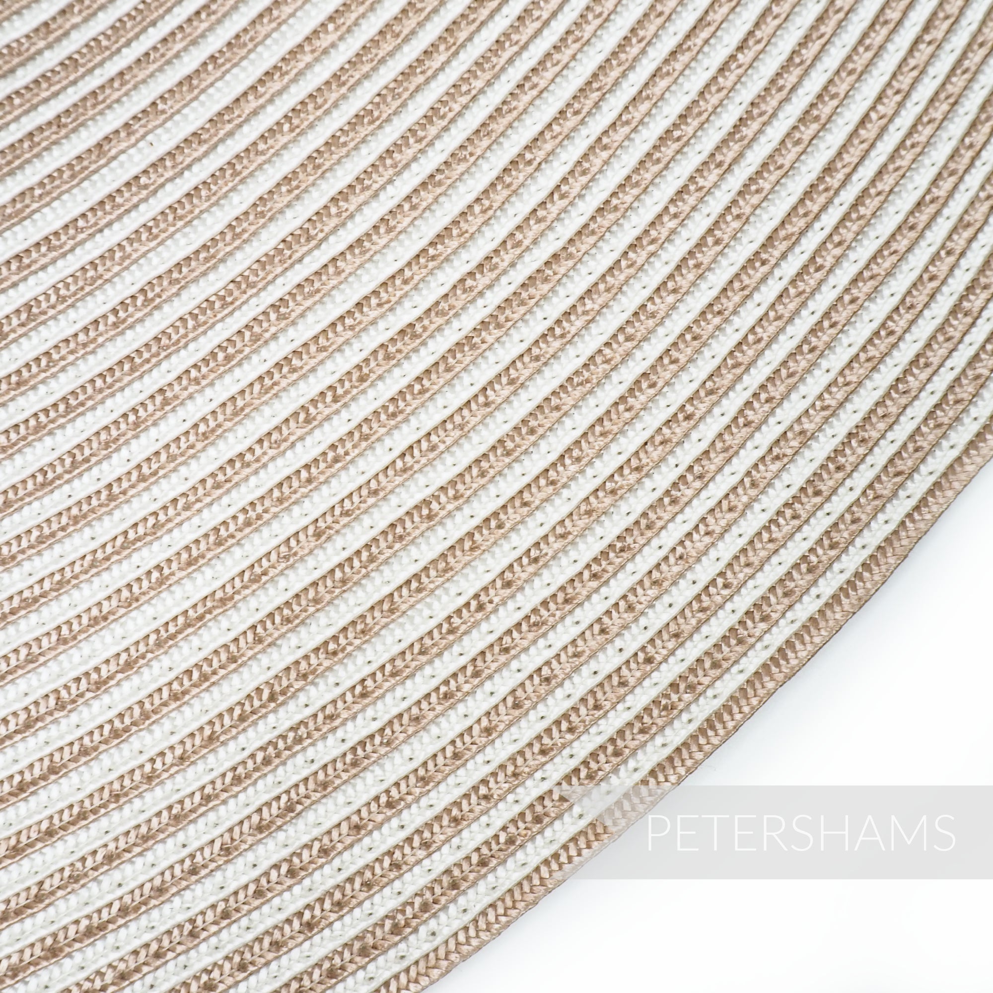 Ginormous XL Striped Polybraid Capeline Hat Body - 15"