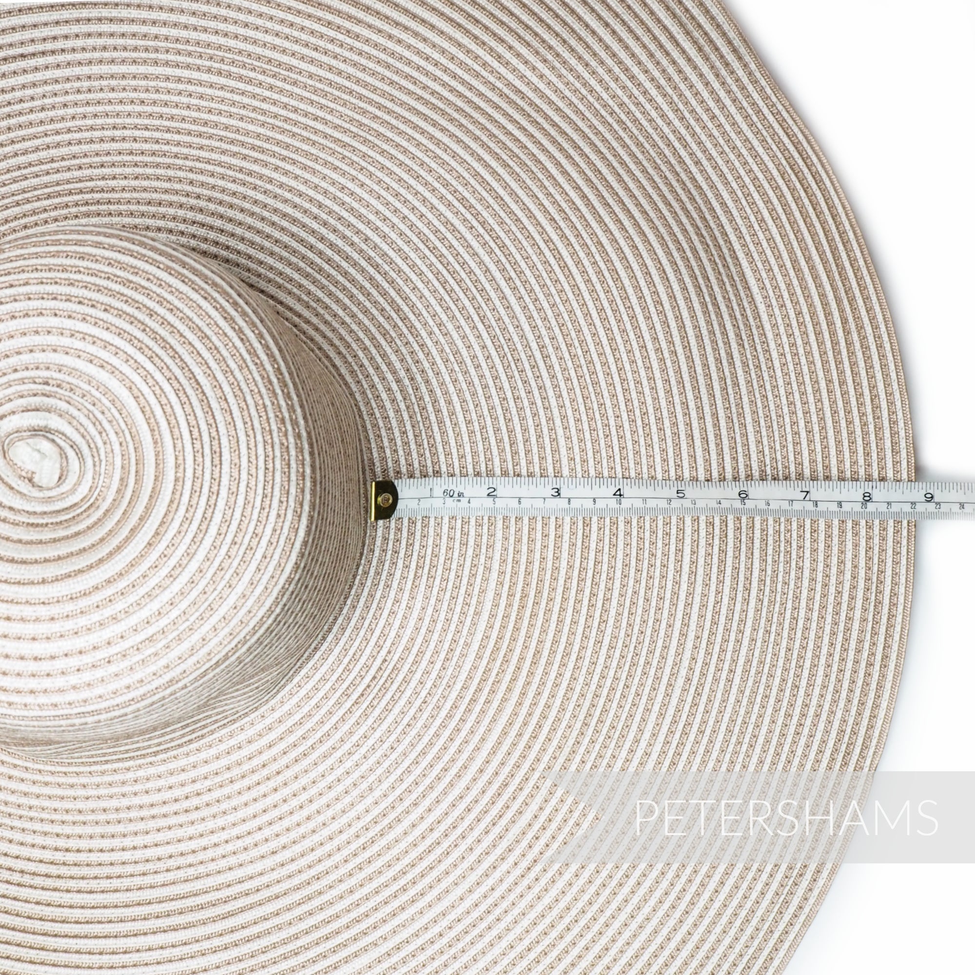 Ginormous XL Striped Polybraid Capeline Hat Body - 15"