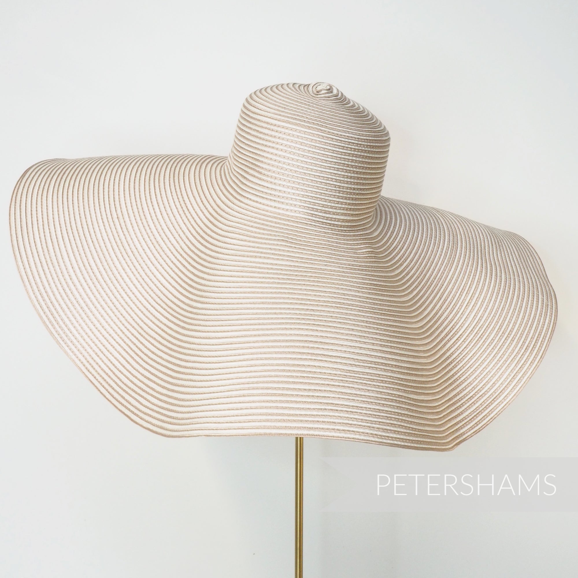 Ginormous XL Striped Polybraid Capeline Hat Body - 15"