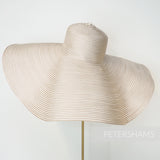 Ginormous XL Striped Polybraid Capeline Hat Body - 15"