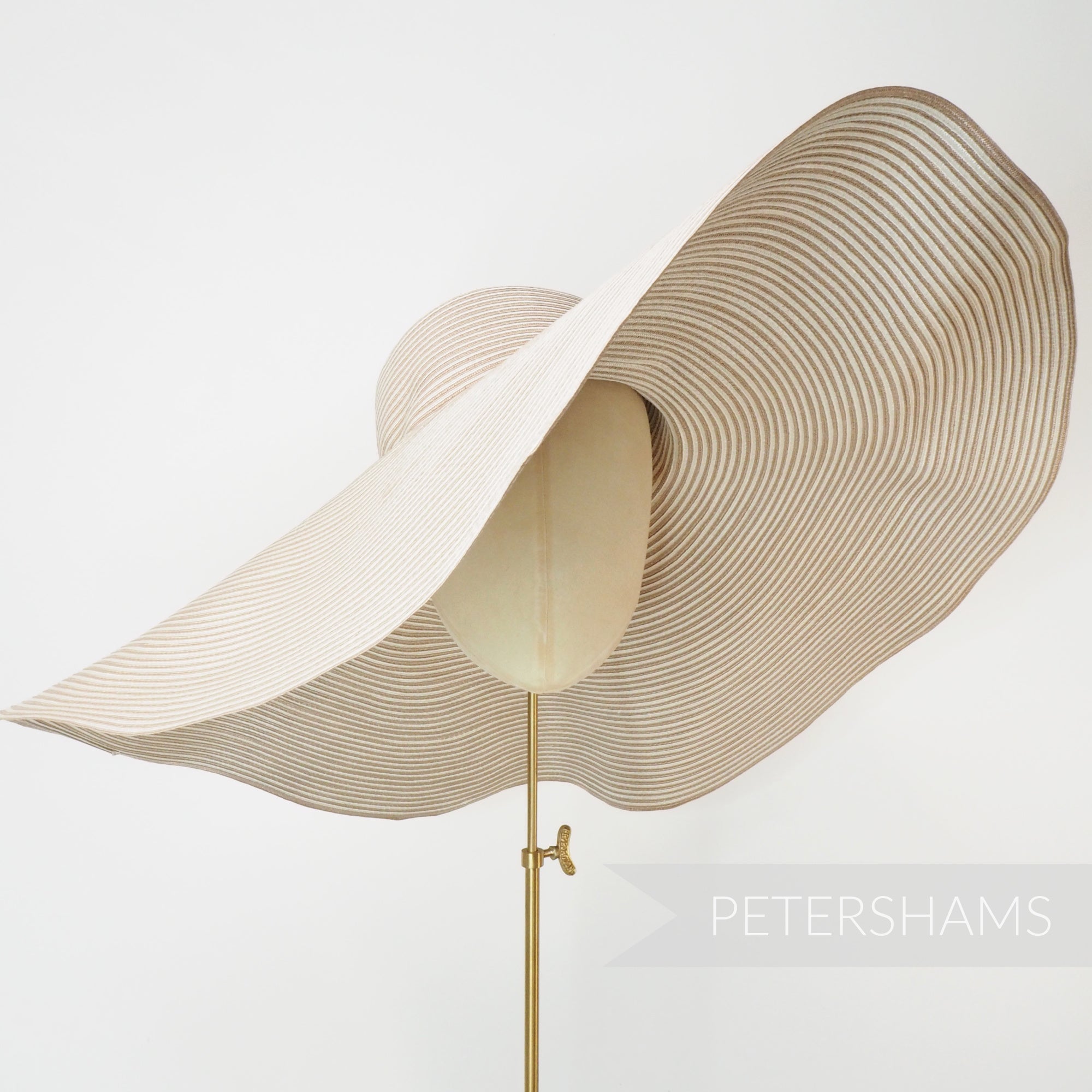 Ginormous XL Striped Polybraid Capeline Hat Body - 15"