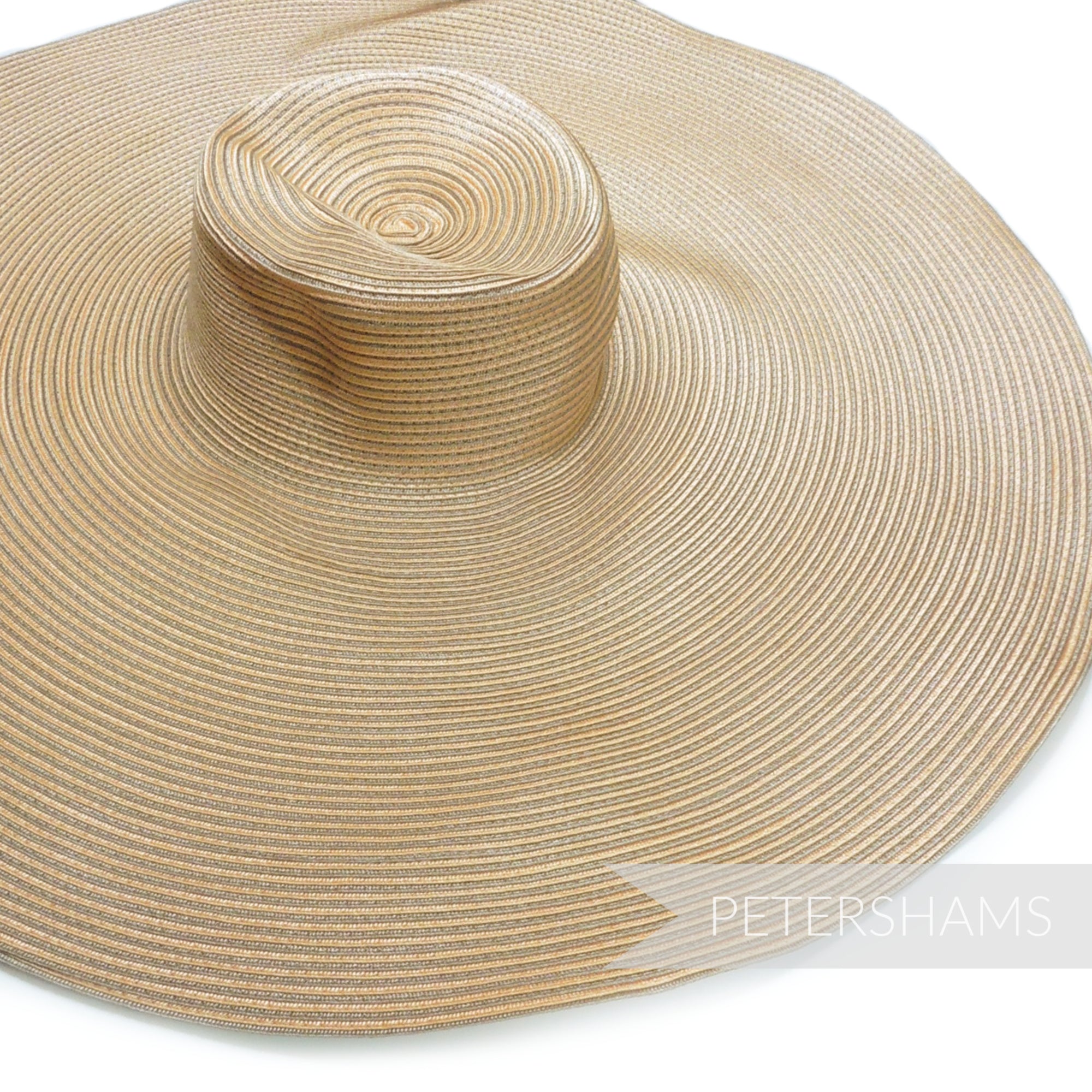Ginormous XL Striped Polybraid Capeline Hat Body - 15"