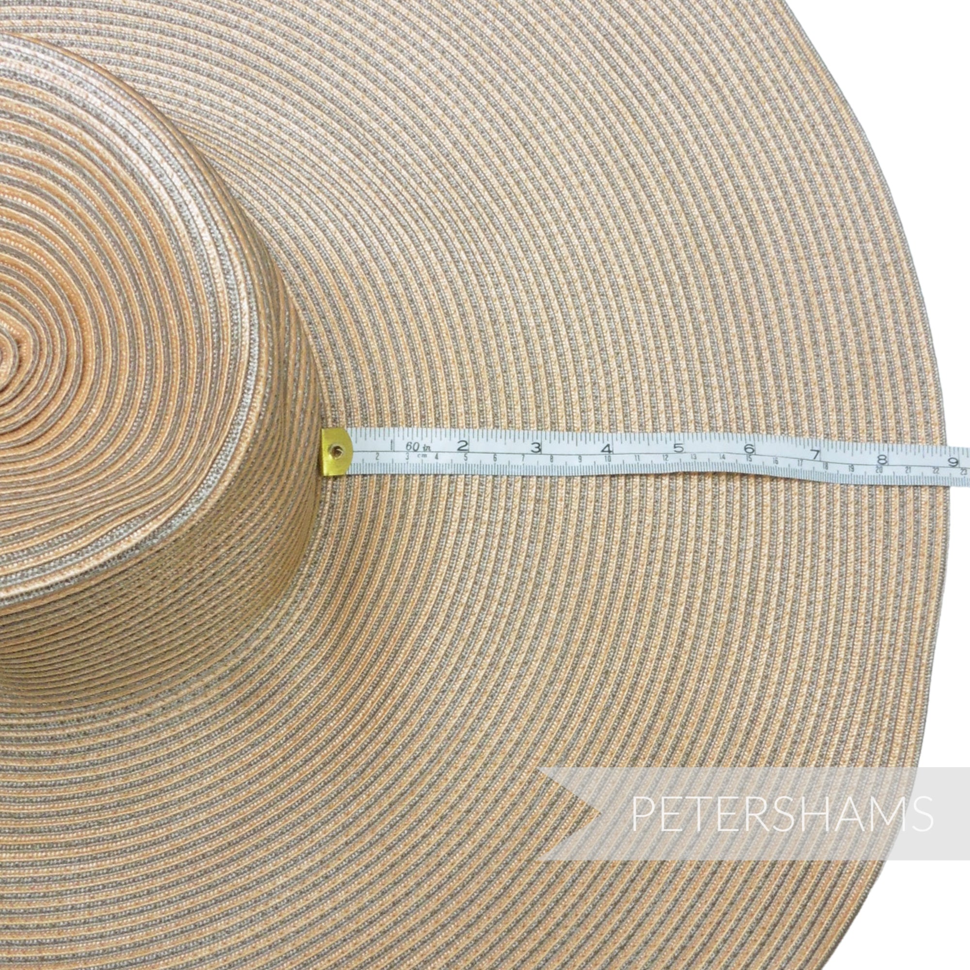Ginormous XL Striped Polybraid Capeline Hat Body - 15"