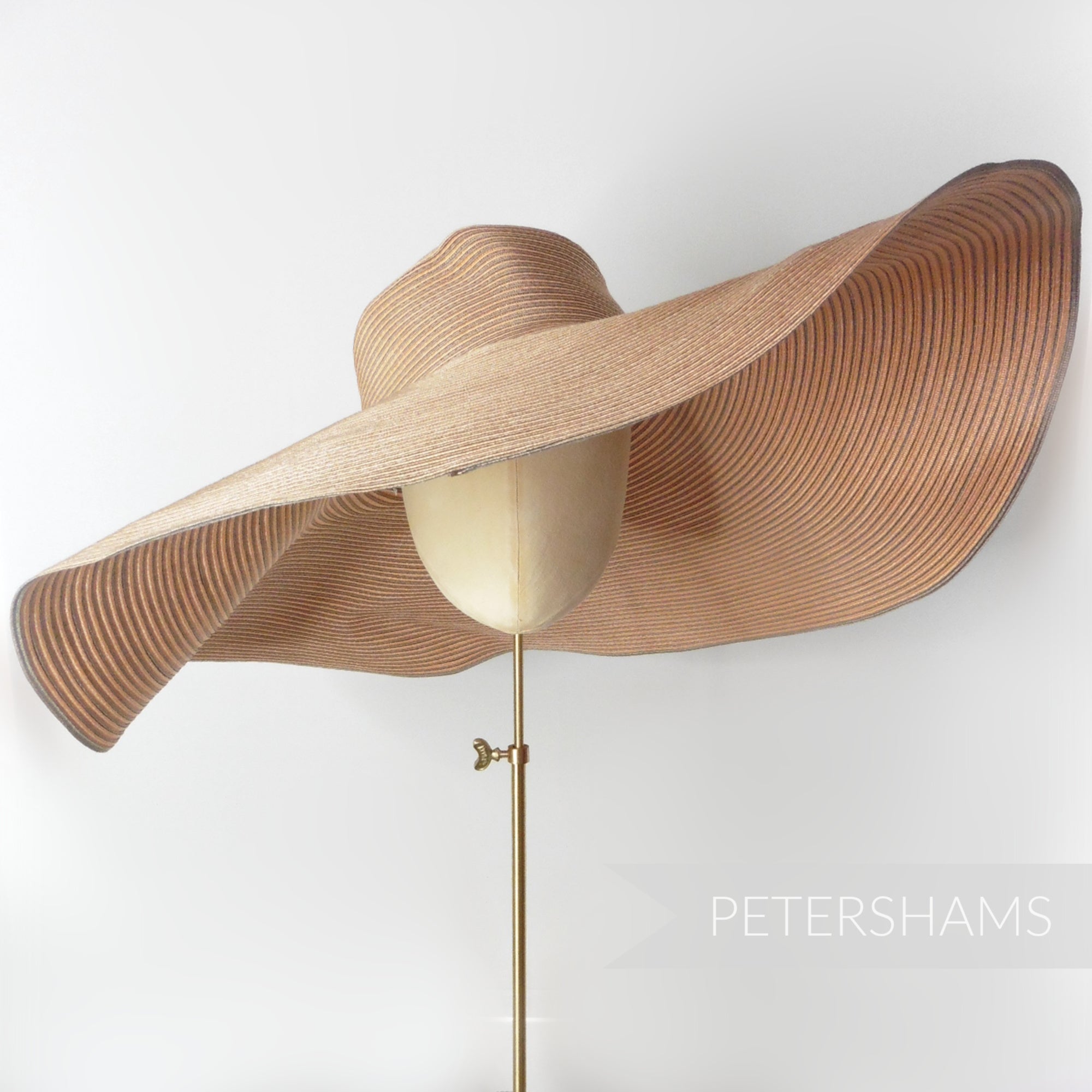 Ginormous XL Striped Polybraid Capeline Hat Body - 15"