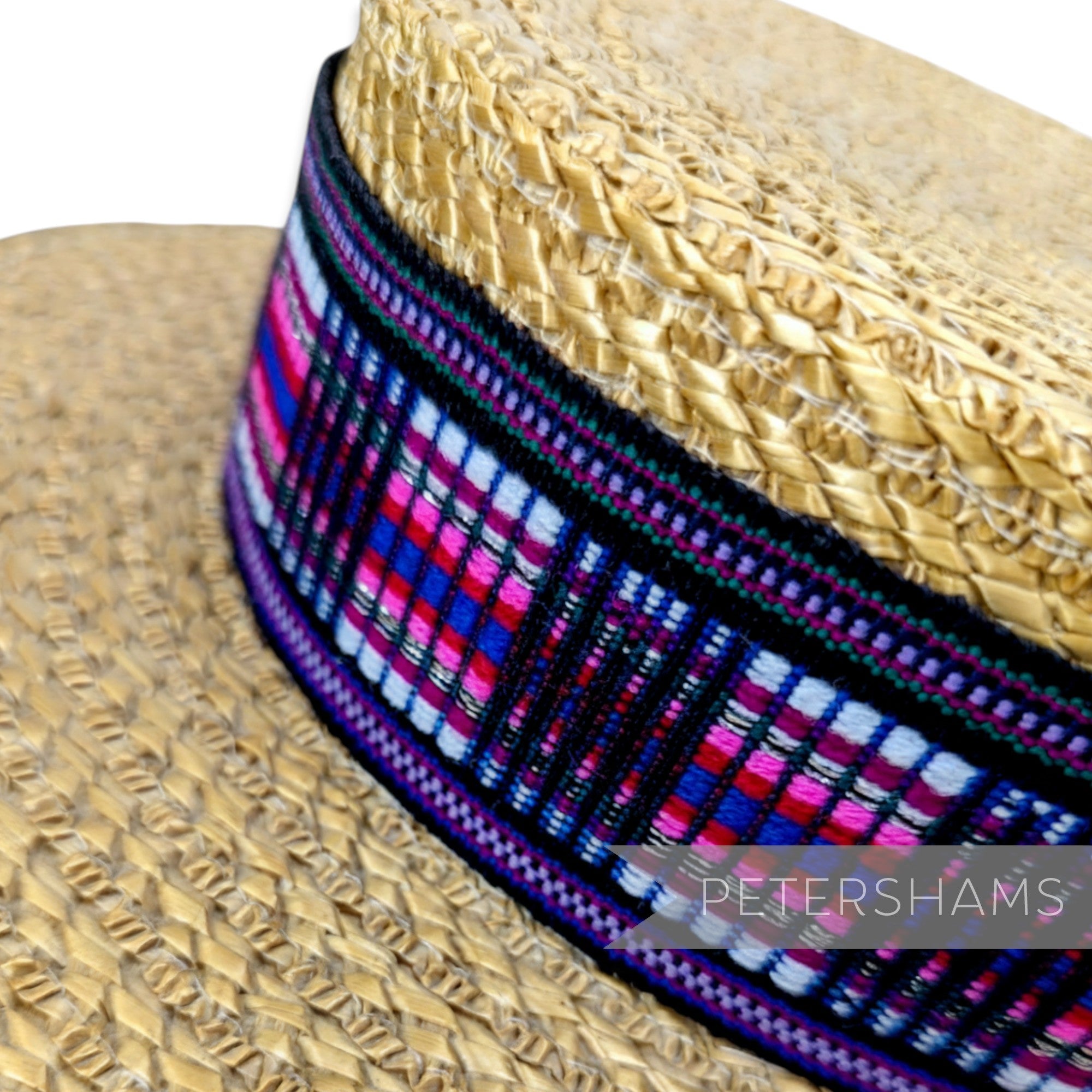 5cm Wide Woven Wool Millinery Hat Banding with Lurex - 2m