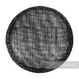 Metallic Lurex 13.5cm Round Sinamay Hat Base