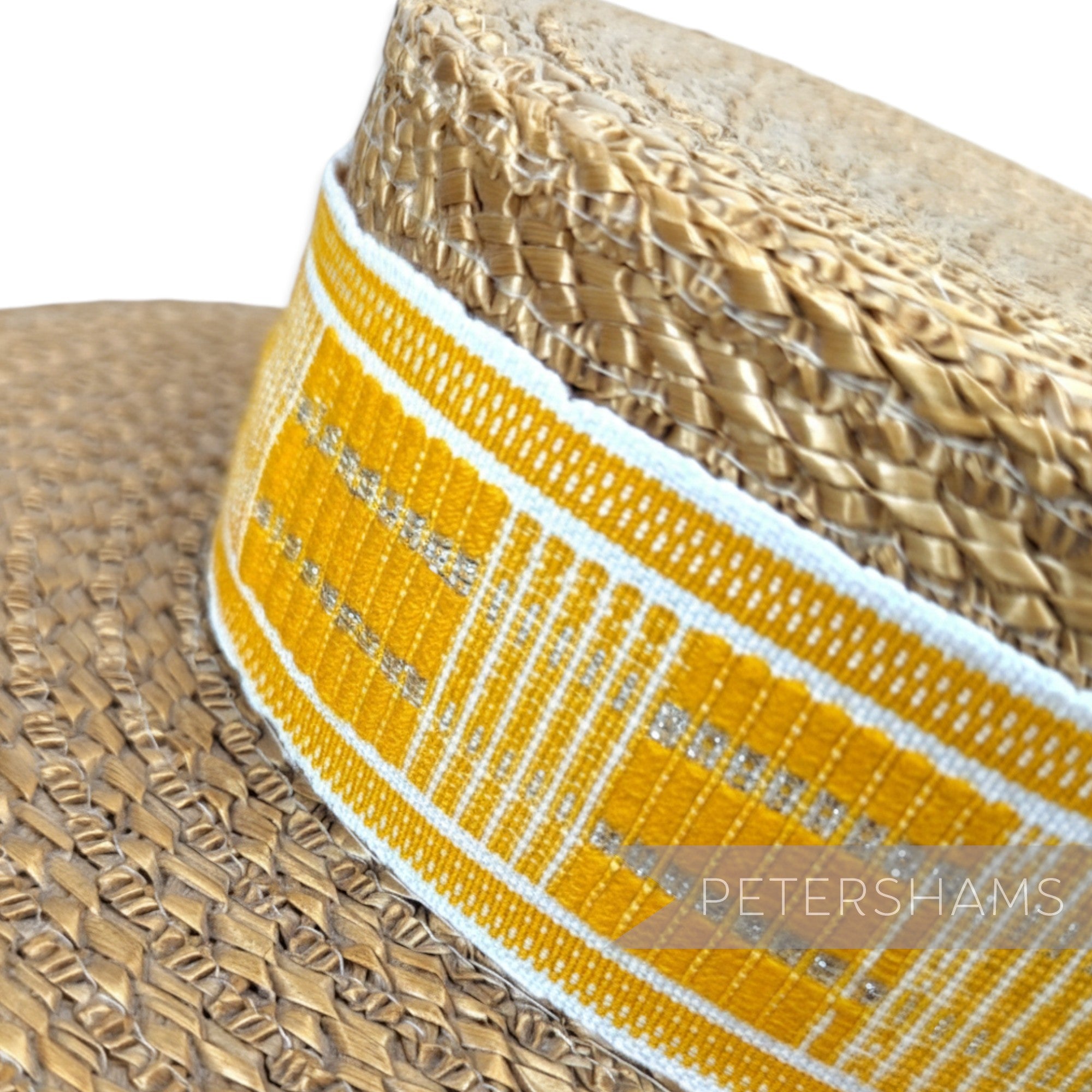 5cm Wide Woven Wool Millinery Hat Banding with Lurex - 2m