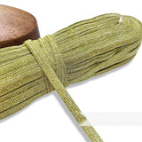 Petershams Millinery Supplies 10mm sparkly metallic green lurex crinoline hat braid in a full 80m hank