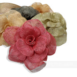 'Zosia' Large 20cm Sinamay Flower Millinery Hat Mount