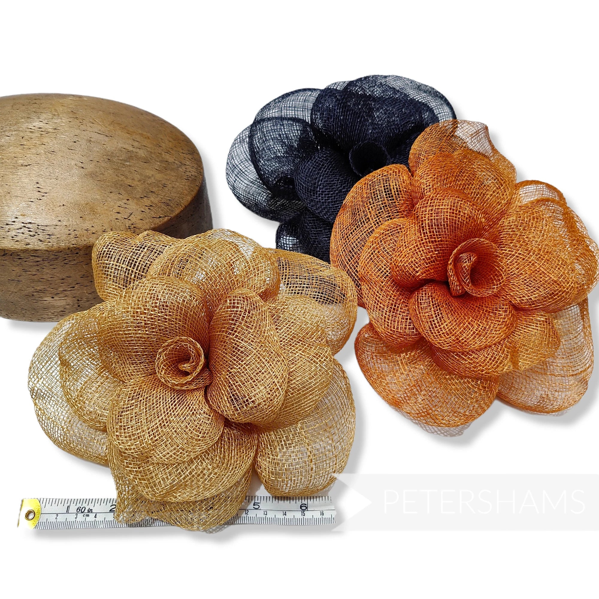 'Zosia' Large 20cm Sinamay Flower Millinery Hat Mount