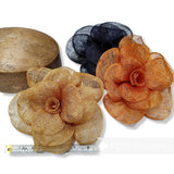 'Zosia' Large 20cm Sinamay Flower Millinery Hat Mount