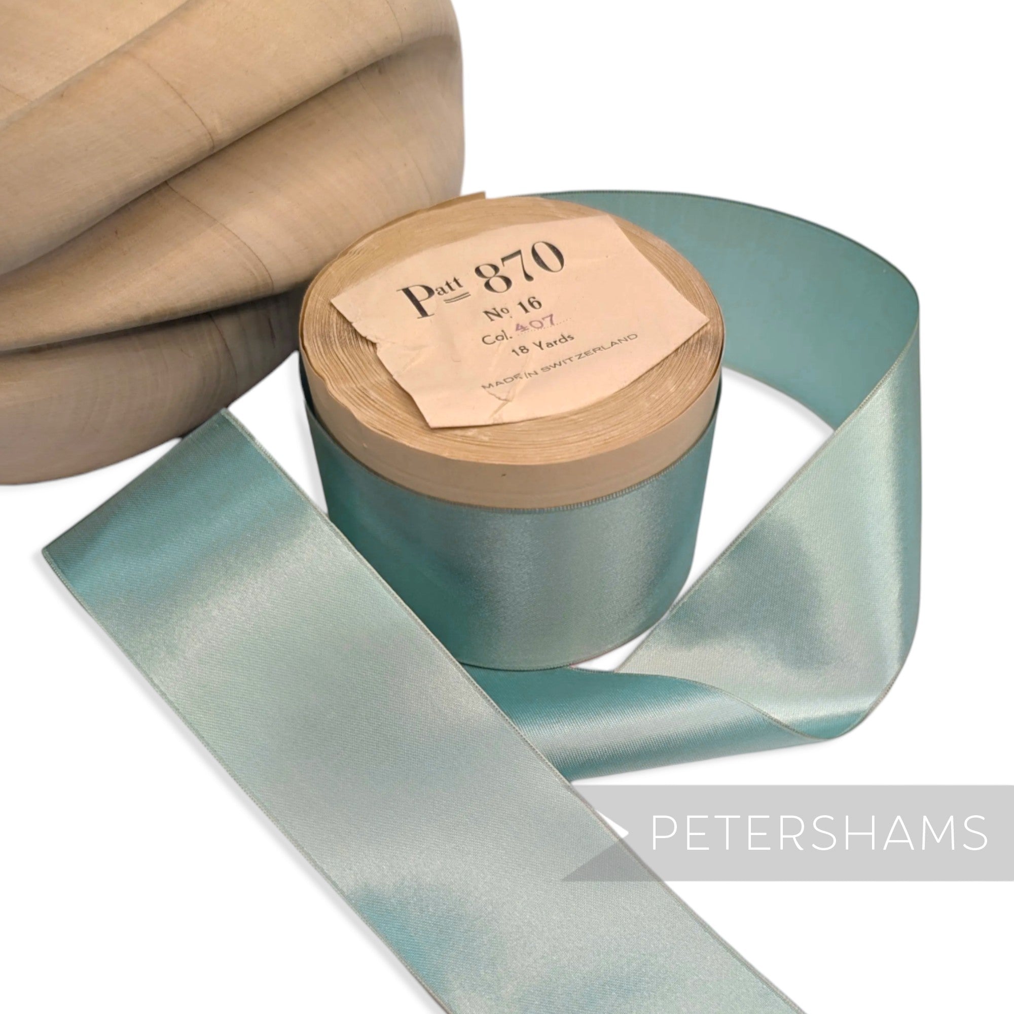50mm No.16 "Patt 870" Vintage Swiss Satin Ribbon - 16m Roll