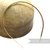 Petershams Millinery Supplies 5mm gold plated metal headband base for tiaras and fascinators.