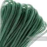 Petershams Millinery Supplies 6mm tube crin in dark teal, a slightly sheer mesh trim for structural hat work and decorative accents.